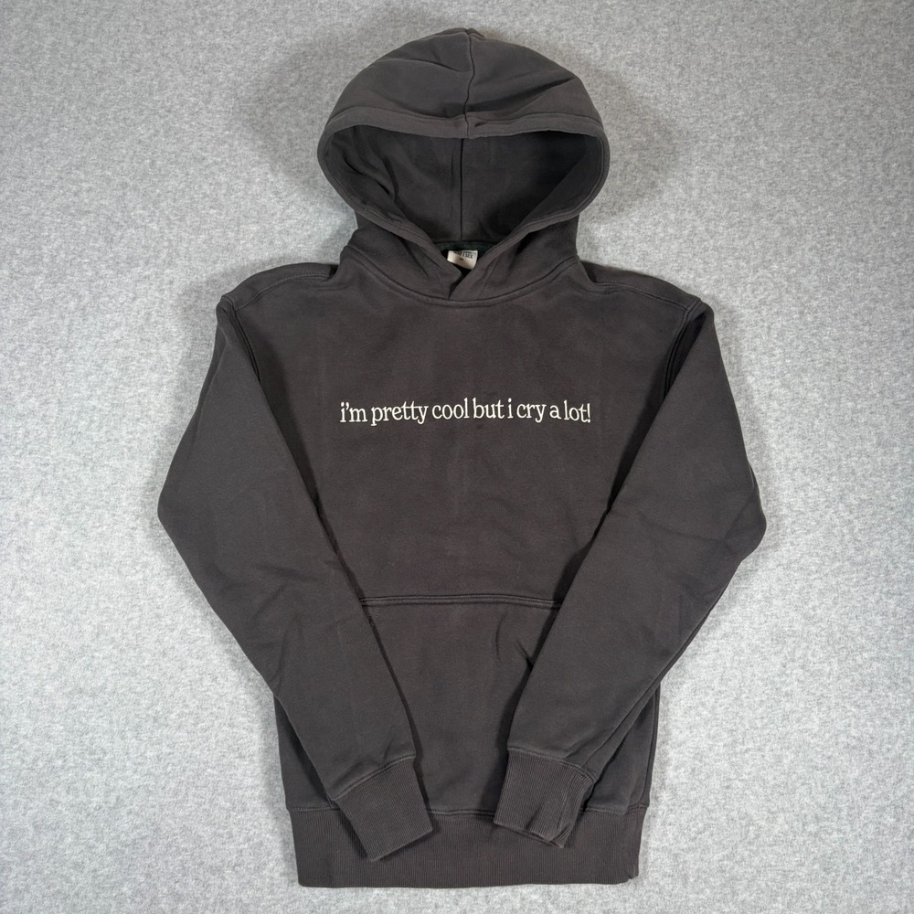 See The Way I See Women XXS Gray I'm Pretty Cool But I Cry A Lot Hoodie